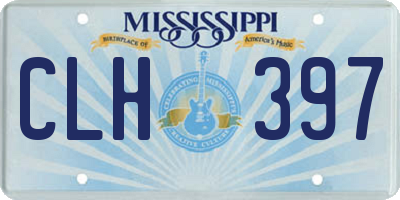 MS license plate CLH397