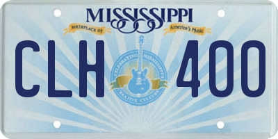 MS license plate CLH400