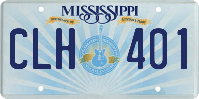MS license plate CLH401