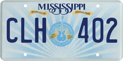 MS license plate CLH402