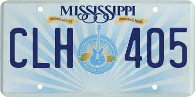 MS license plate CLH405