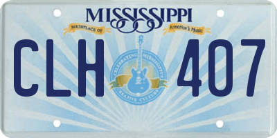 MS license plate CLH407