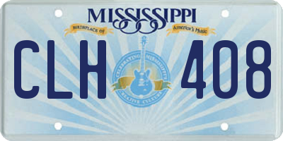 MS license plate CLH408