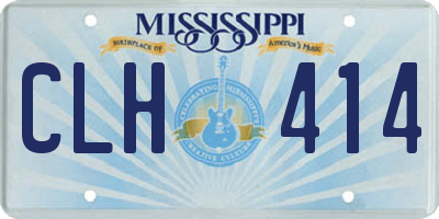 MS license plate CLH414