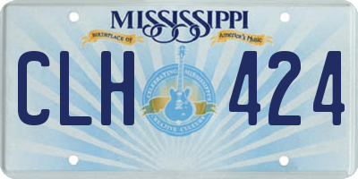 MS license plate CLH424