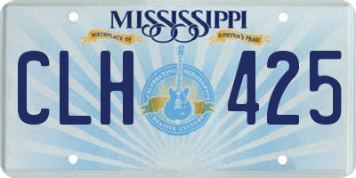 MS license plate CLH425