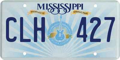 MS license plate CLH427