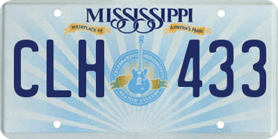 MS license plate CLH433