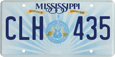 MS license plate CLH435
