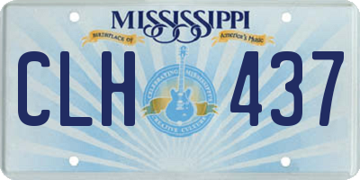 MS license plate CLH437