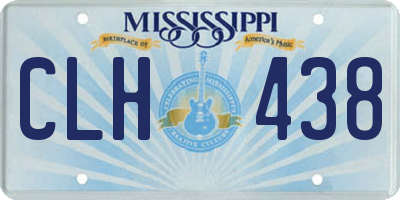 MS license plate CLH438
