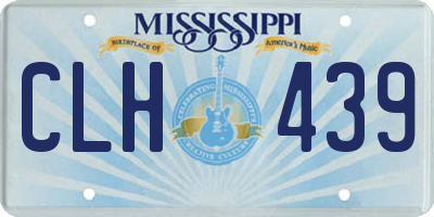 MS license plate CLH439