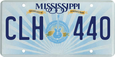 MS license plate CLH440