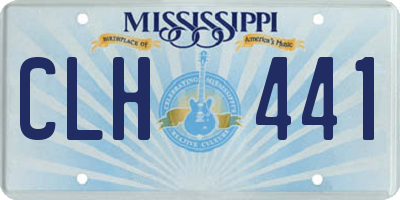 MS license plate CLH441