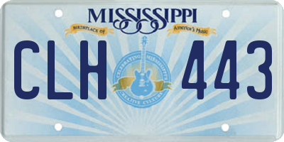 MS license plate CLH443