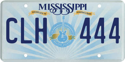 MS license plate CLH444