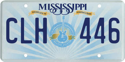 MS license plate CLH446