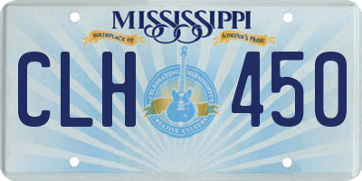 MS license plate CLH450