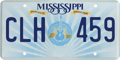 MS license plate CLH459