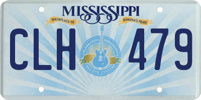 MS license plate CLH479