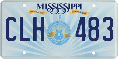 MS license plate CLH483