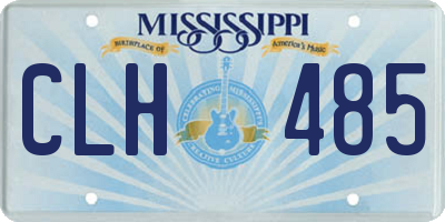 MS license plate CLH485