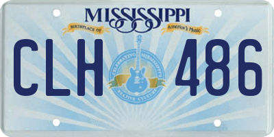 MS license plate CLH486