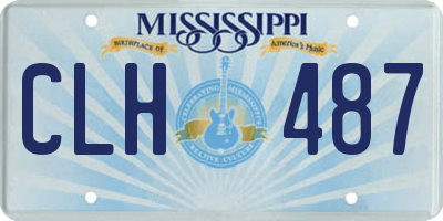 MS license plate CLH487