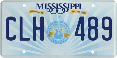 MS license plate CLH489