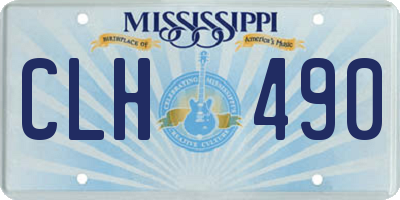 MS license plate CLH490