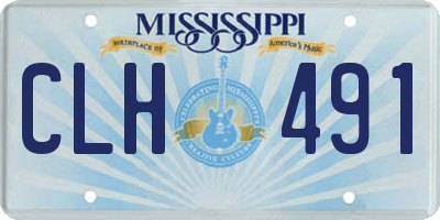 MS license plate CLH491