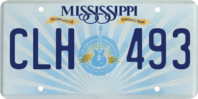 MS license plate CLH493
