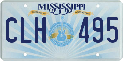 MS license plate CLH495