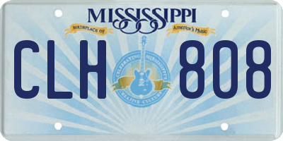 MS license plate CLH808