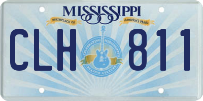 MS license plate CLH811