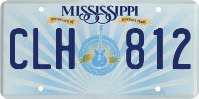 MS license plate CLH812