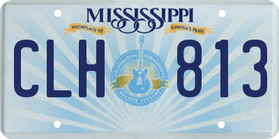 MS license plate CLH813