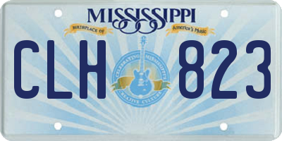 MS license plate CLH823