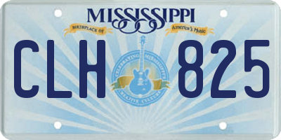 MS license plate CLH825