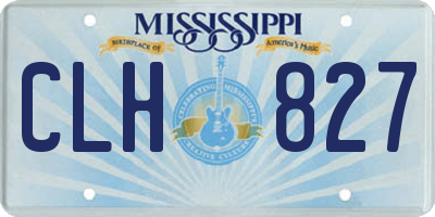 MS license plate CLH827