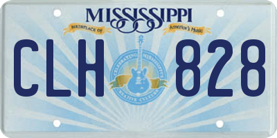 MS license plate CLH828