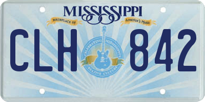 MS license plate CLH842
