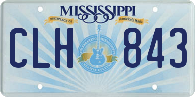 MS license plate CLH843