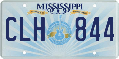 MS license plate CLH844