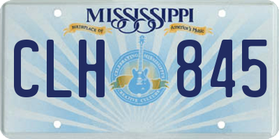 MS license plate CLH845