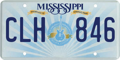 MS license plate CLH846