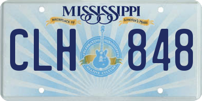 MS license plate CLH848