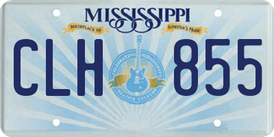 MS license plate CLH855