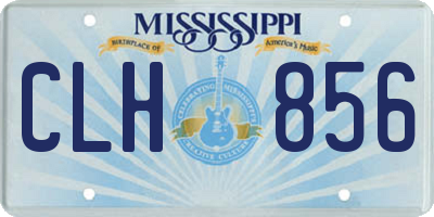 MS license plate CLH856