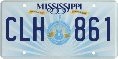 MS license plate CLH861